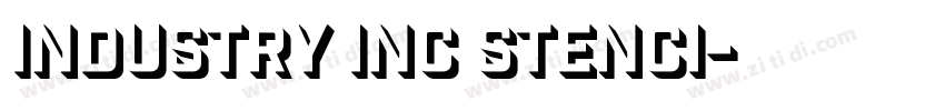 industry inc stenci字体转换